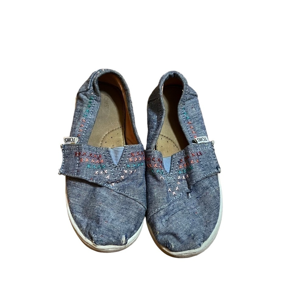 TOMS| Kids Denim Slip On Shoes- Size Toddler 10